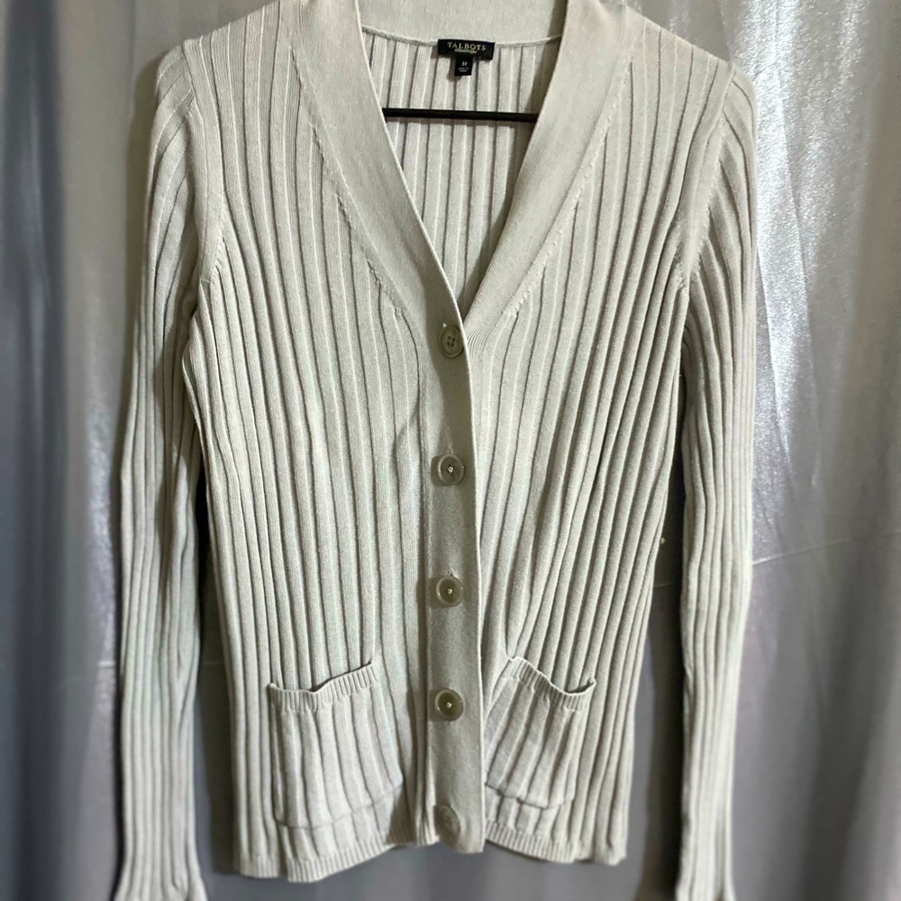 Ladies Gray Medium Sweater from Talbots